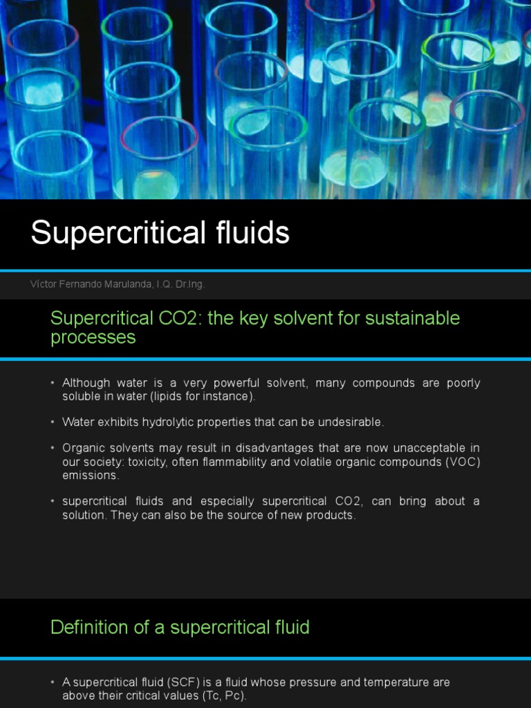 Supercritical CO2: A Green Solvent Solution | PDF | Green Chemistry ...