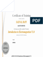 Certification Introduction To Electromagnetism V1.0 SAENAL PDF
