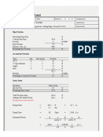 Design Calculation Sheet: Pipe Friction