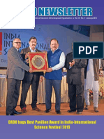 DRDO Bags Best Pavilion Award in India-International Science Festival 2015