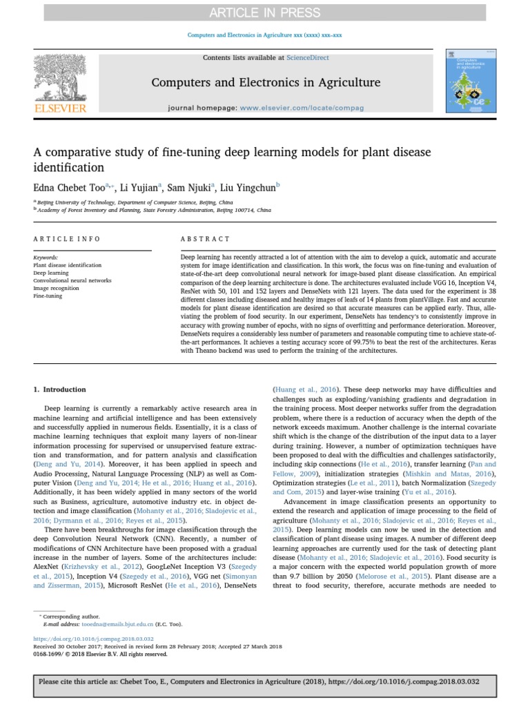2018 Too, A Comparative Study of Fine-Tuning Deep Learning Models For ...