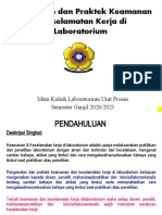 Pertemuan 1 - Pengenalan Dan Praktek K3L