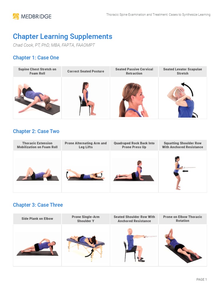 Cook-Handout TH Spine Exercises | PDF