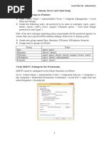 Domain, Server and Client Setup Create Users and Groups in Windows