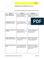 Week 1 Worksheet: How I See Myself, How I See You: Sti Senior High School Grade 12