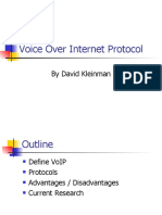 Voice Over Internet Protocol: by David Kleinman