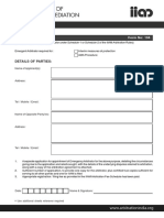 Ea Submission Form Form No: 104: Details of Parties