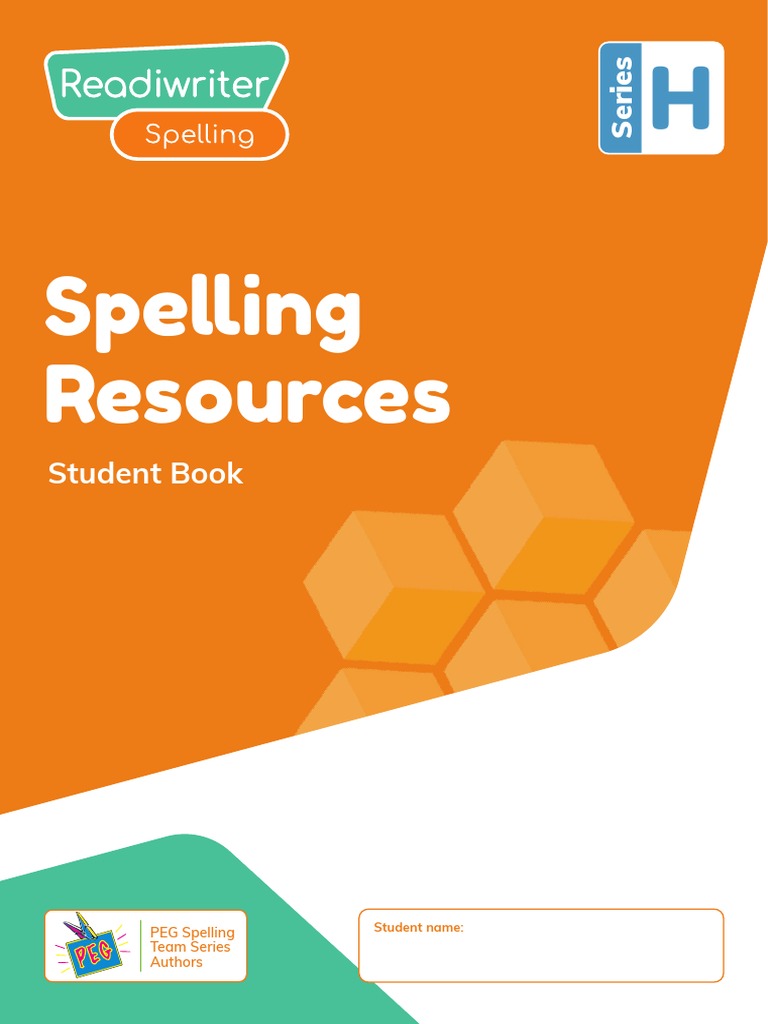 Spelling Resources: Student Book | PDF | Word | Spelling