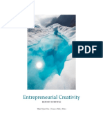 Entrepreneurial Creativity: Report Subtitle