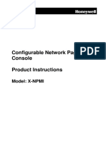 Configurable Network Paging Console Product Instructions: Model: X-NPMI