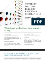 Summary Writing English Language