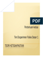 Teori Ketidakpstian (Minggu2) X PDF