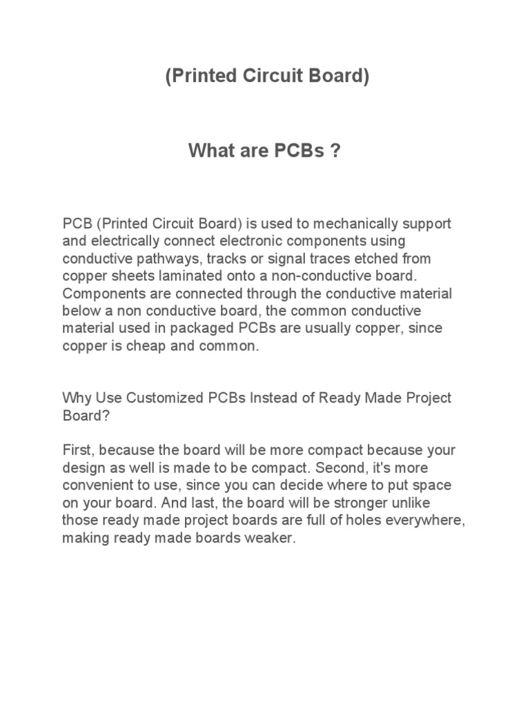 Printed Circuit Board | PDF | Technology & Engineering