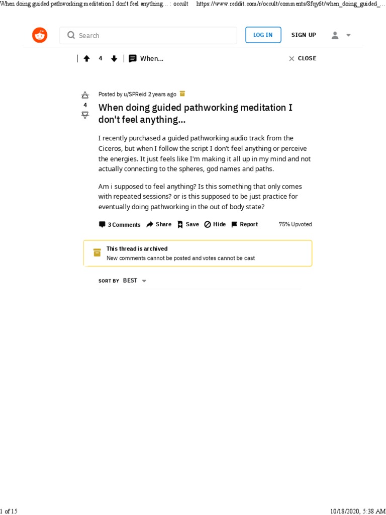 Guided Pathworking Meditation Insights | PDF | Religious Behaviour And ...