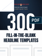 01-300 Fill in The Blank Headline Templates