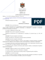 Republica Moldova Legea Cu Privire La Organizarea Judecatoreasca