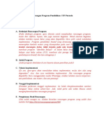 Format Rancangan Program - PB ITF Persada