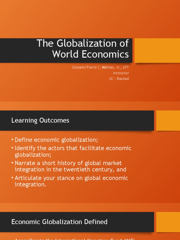 Understanding Economic Globalization | PDF | Gold Standard | Neoliberalism