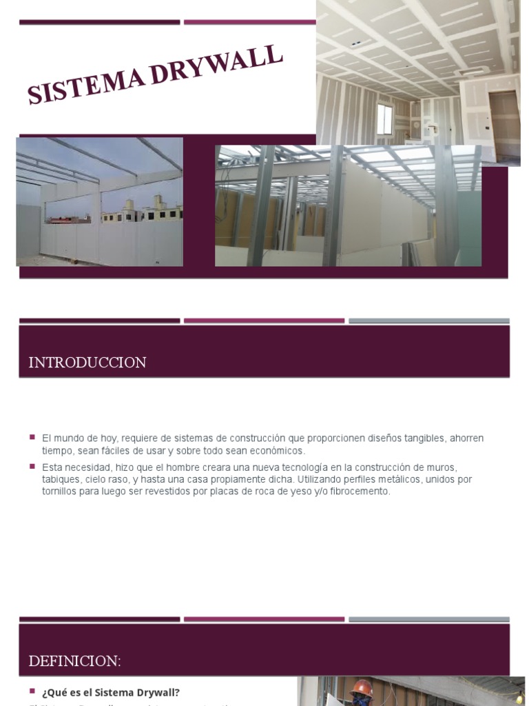 Sistema Drywall: Ventajas y Usos | PDF | Aislamiento térmico | Energía ...