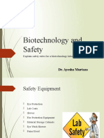 Biotechnology and Safety: Dr. Ayesha Murtaza