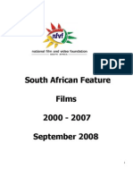 South African Feature Films 2000 - 2007 September 2008