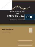 Christmas Love and Cheer Black Postcard PDF