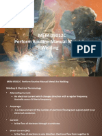 MEM 05012C Perform Routine Manual Metal Arc Welding