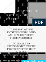 The Right Product For The Right Market