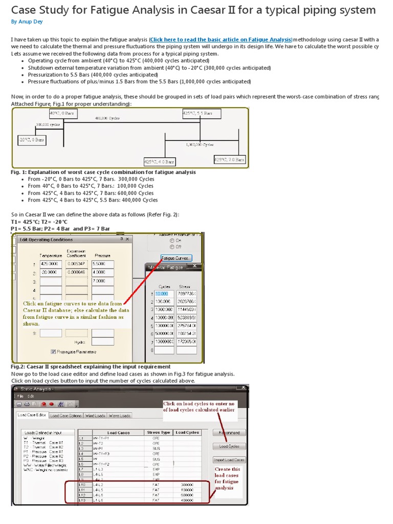 Fatigue Analysis in Caesar II | PDF