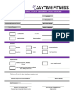 Suspension and Cancellation of Membership Application Form: Competition