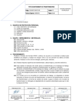 Sgi-Mb-Po-Min-Te-05 Mantenimiento de Transformadores