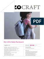 Craft: My Little Baby Backpack