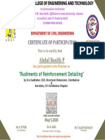 Abdul Basith P: Certificate of Participation
