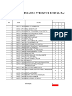 Absensi Perkuliahan Struktur Portal Baja Senin 1-3: NO NIM Nama Pertemuan