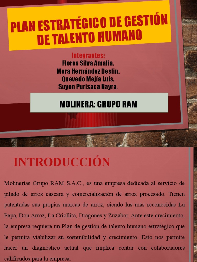 Plan Estratégico de Gestión de Talento Humano | PDF | Gestión de ...