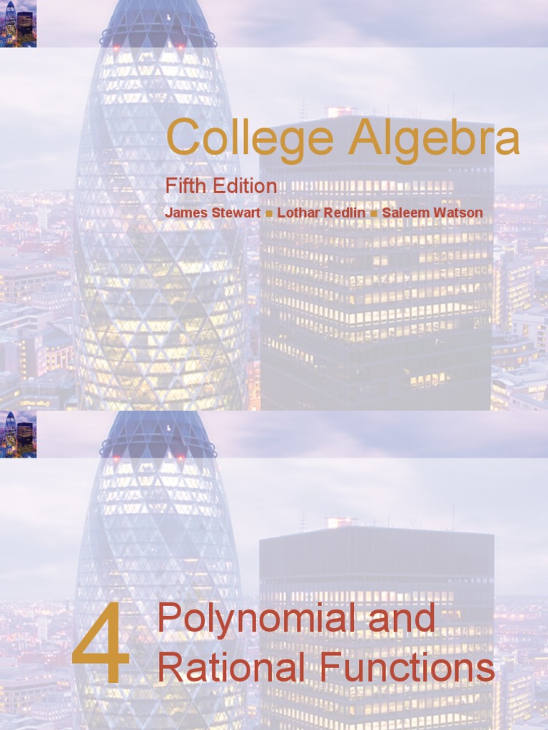 College Algebra: Fifth Edition | PDF | Factorization | Polynomial