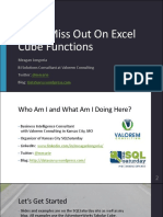 Don - T Miss Out On Excel Cube Functions