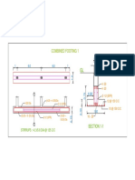 Combined Footing 1: Section 1-1