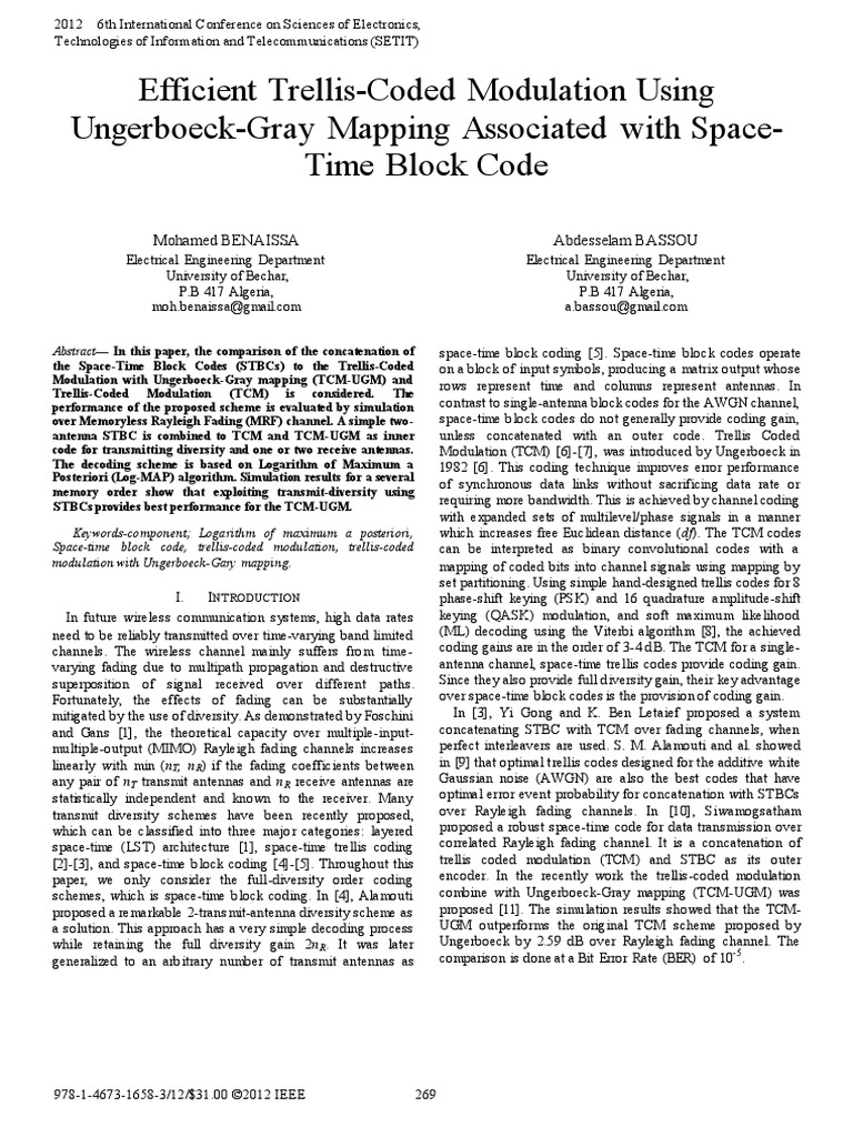 Efficient TrellisCoded Modulation Using UngerboeckGray Mapping