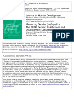Journal of Human Development: To Cite This Article: Johannes P. Jütting, Christian Morrisson, Jeff Dayton