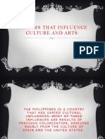Factors That Influence Culture and Arts