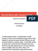 Hybrid Renewable Energy System: Student Presentation Kshitij Raj Dhara CH18B052