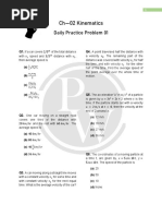 Ch-02 Kinematics: Daily Practice Problem 01