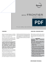 Nissan Frontier Owner's, Manual PDF