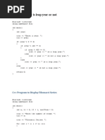 Check If A Year Is Leap Year or Not: C++ Program To Display Fibonacci Series