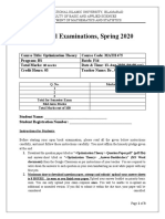 Optimization Theory - Answer-Booklet