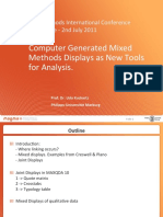 Computer Generated Mixed Methods Displays As New Tools For Analysis