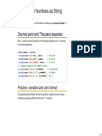 C# Format Numbers As String Examples