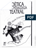 KNEBEL Maria Poetica de La Pedagogia Teatral