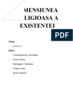 Dimensiunea Religioasa A Existentei